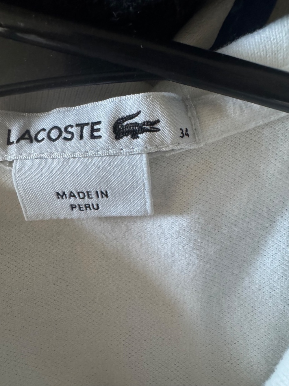 Lacoste white pique polo - Picture 3 of 3